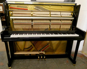Irmler P132E Upright Piano in Black High Gloss Finish Made in Europe