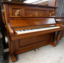 Load image into Gallery viewer, Irmler Upright Piano in Rosewood with Candlesticks and Inlay