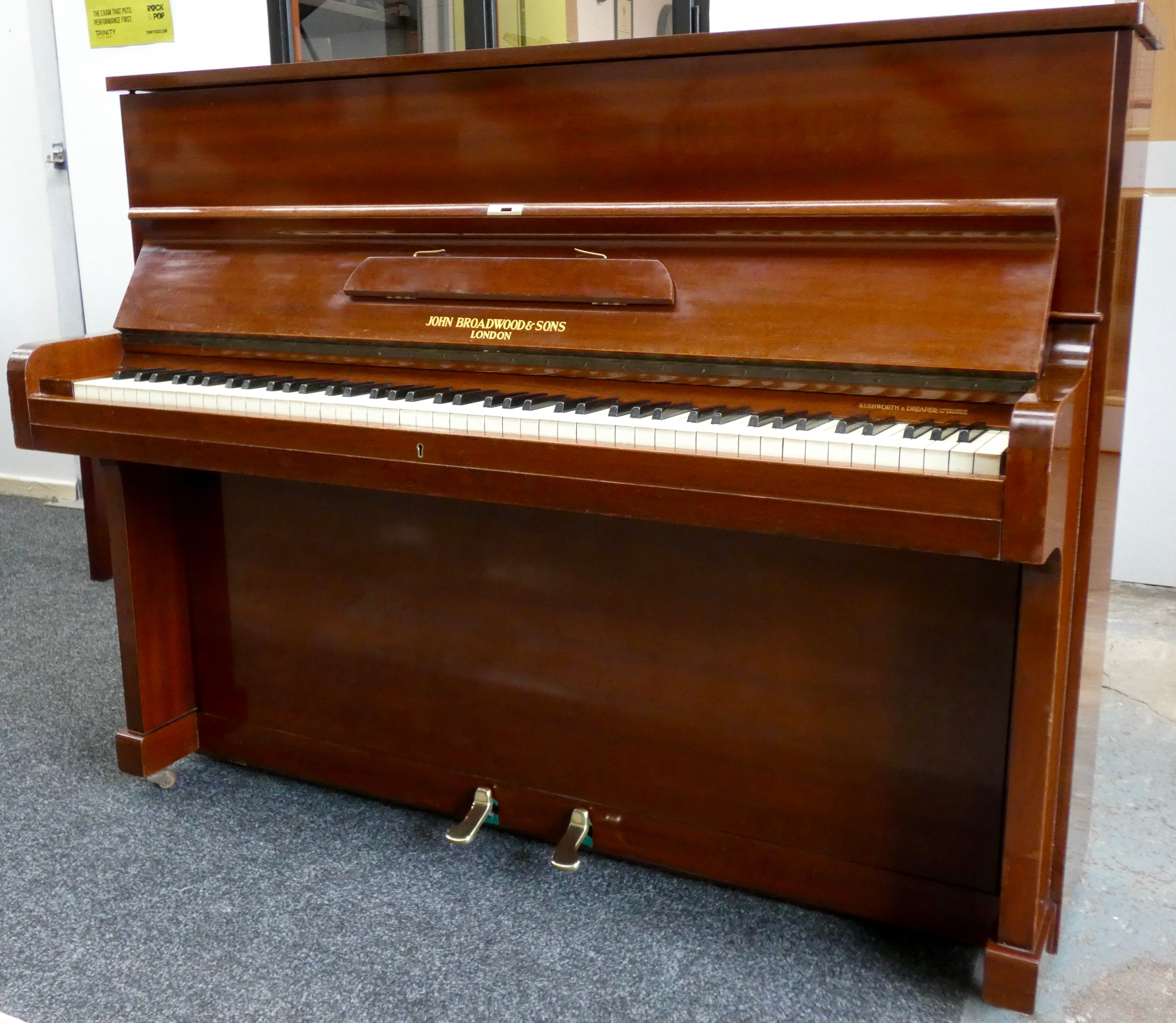 Broadwood sales upright piano