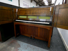 Load image into Gallery viewer, John Broadwood &amp; Sons Manxman Model Upright Piano in English Oak Cabinetry