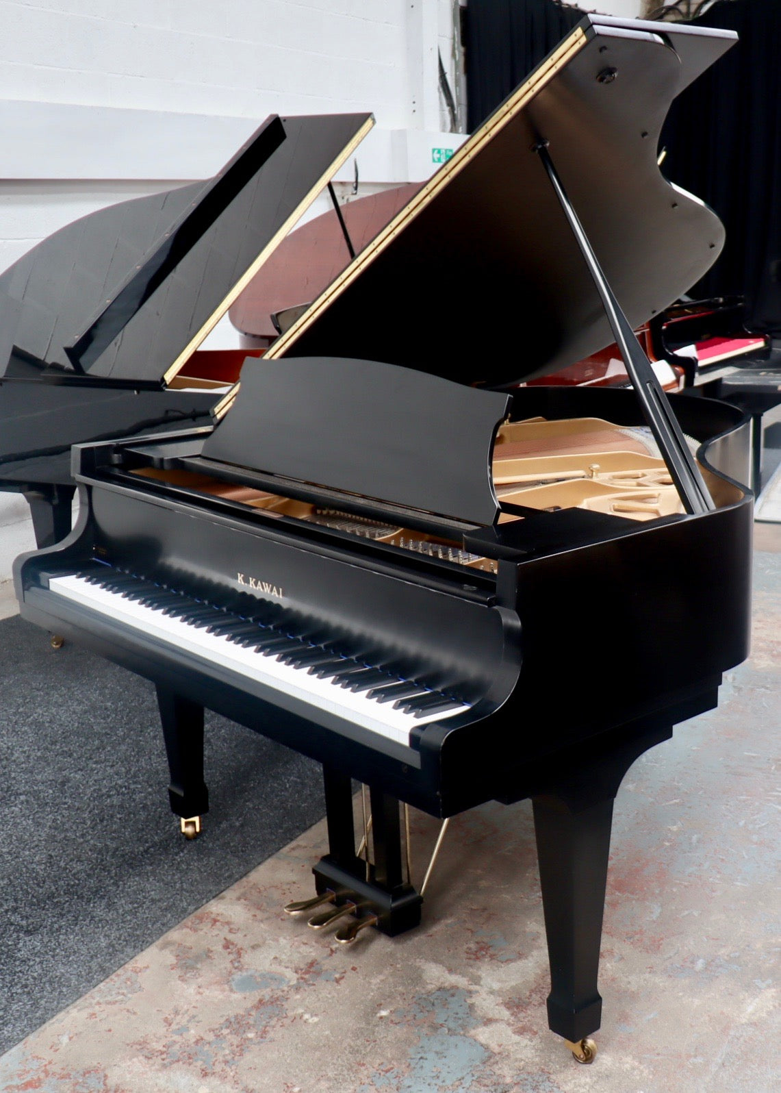 Kawai KG2D Grand Piano in Matt Black Finish – Shackleford Pianos