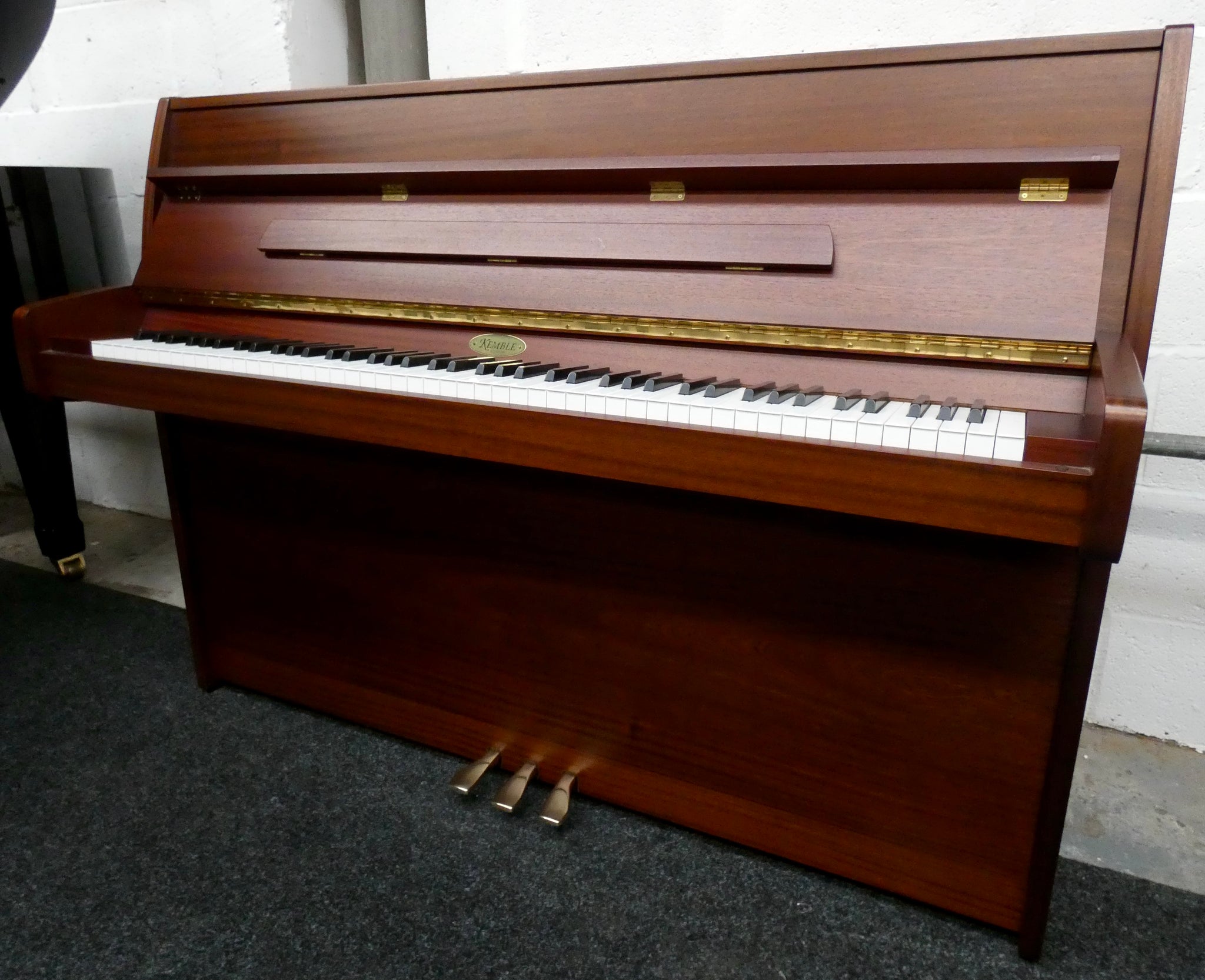 Kemble Cambridge Upright Piano in Mahogany Finish Shackleford Pianos