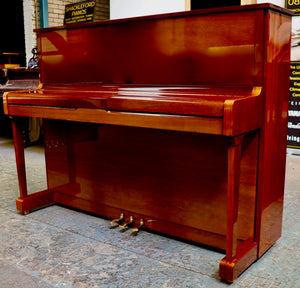  - SOLD - Kemble Oxford Upright Piano in Mahogany Gloss Cabinet