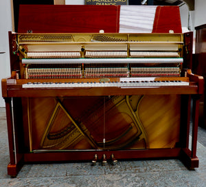  - SOLD - Kemble Oxford Upright Piano in Mahogany Gloss Cabinet