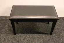 Load image into Gallery viewer, Large Beech Piano Stool With Storage Finished In Matt Black