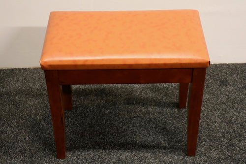 Light Walnut Piano Stool With Storage