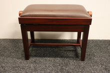 Load image into Gallery viewer, Brown Mahogany Height Adjustable Piano Stool