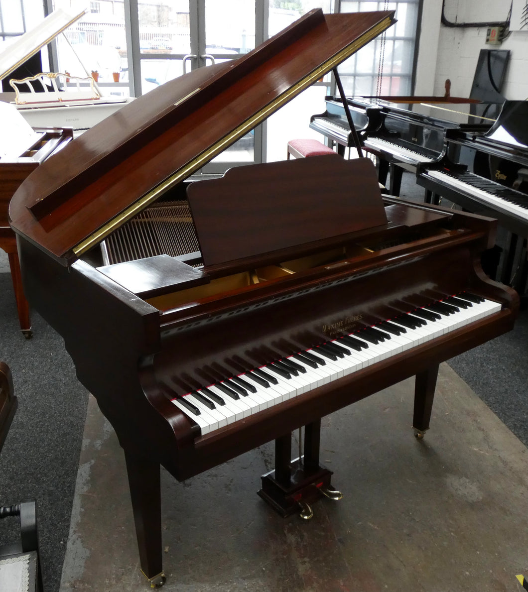  - SOLD - Maxime Frères Baby Grand Piano in Mahogany