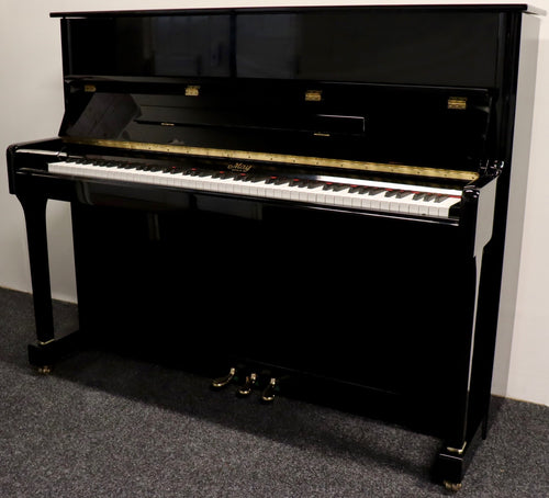  - SOLD - May M121 Upright Piano in Black High Gloss