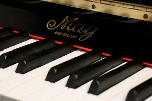  - SOLD - May M121 Upright Piano in Black High Gloss