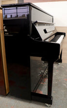 Load image into Gallery viewer,  - SOLD - Moutrie 112 Upright piano in Black High Gloss Finish