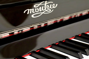  - SOLD - Moutrie 112 Upright piano in Black High Gloss Finish