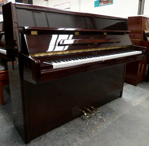 Opus U109 Upright Piano in Plum Mahogany Gloss Finish