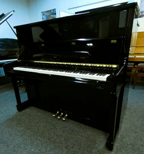 Perzina 127 Europa Upright Piano in Black High Gloss