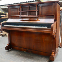 Load image into Gallery viewer,  - SOLD - Pleyel Upright Piano in Rosewood Cabinet