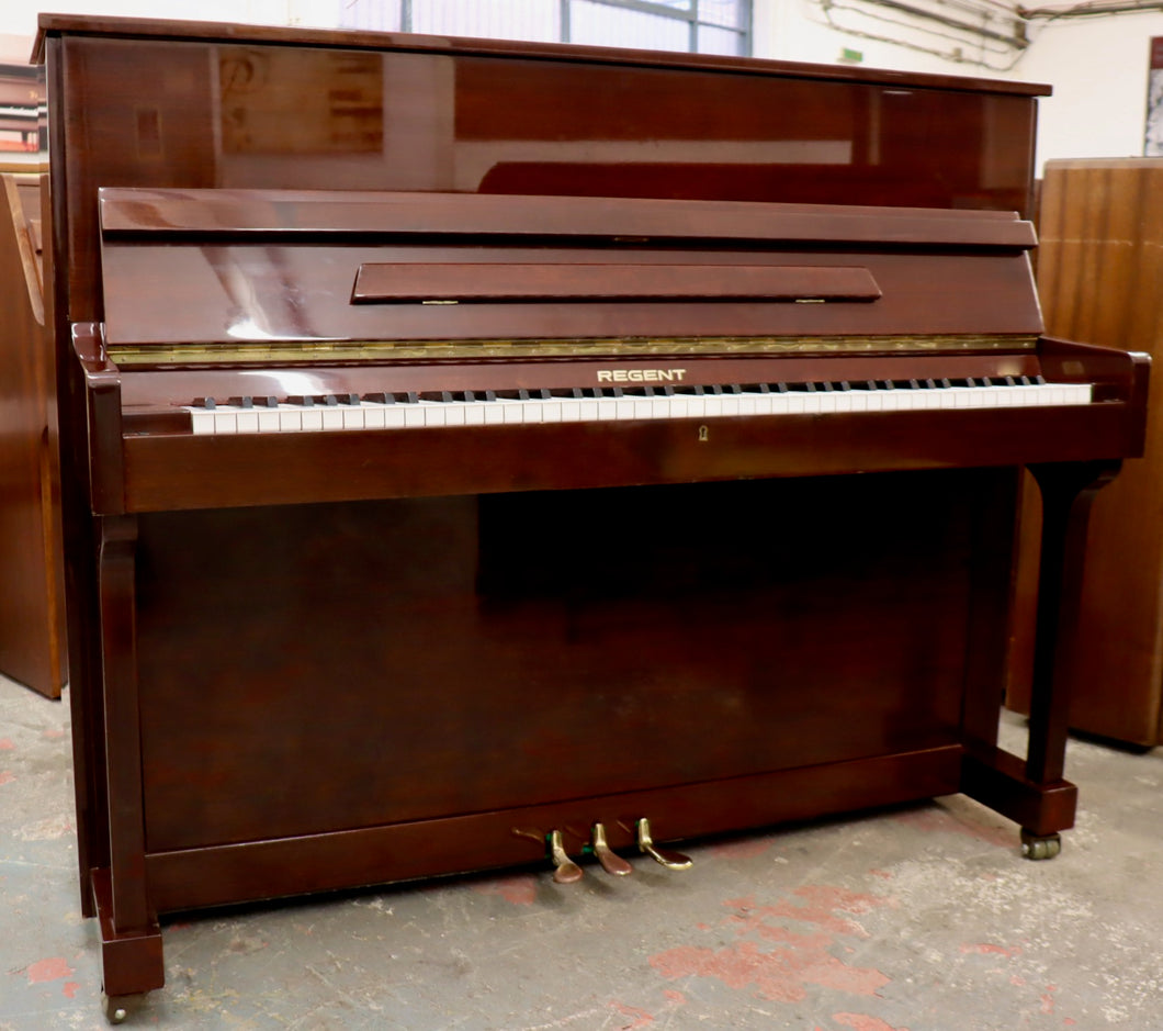  - SOLD - Regent 118 Upright piano in polished mahogany