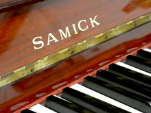 Load image into Gallery viewer, Samick JS 042 Studio Upright Piano in Rosewood Gloss