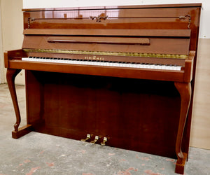  - SOLD - Schimmel 116 Upright piano in mahogany with cabriolet legs