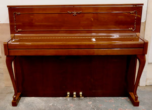  - SOLD - Schimmel 116 Upright piano in mahogany with cabriolet legs