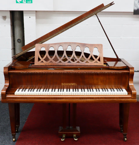  - SOLD - Schimmel Baby Grand Piano in Mahogany Cabinet