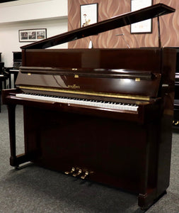  - SOLD - Schimmel Centennial Model Upright Piano in Mahogany Gloss Finish