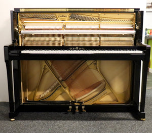  - SOLD - Schimmel K122 Elegance Upright Piano in Black High Gloss Finish
