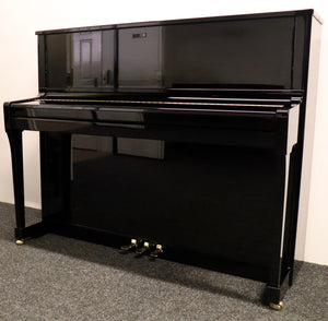  - SOLD - Schimmel K122 Elegance Upright Piano in Black High Gloss Finish