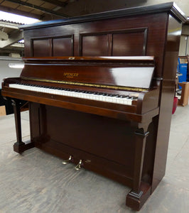  - SOLD - Spencer Upright Piano in Mahogany Cabinet