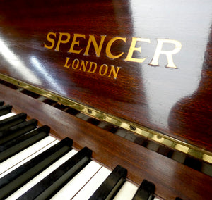  - SOLD - Spencer Upright Piano in Mahogany Cabinet