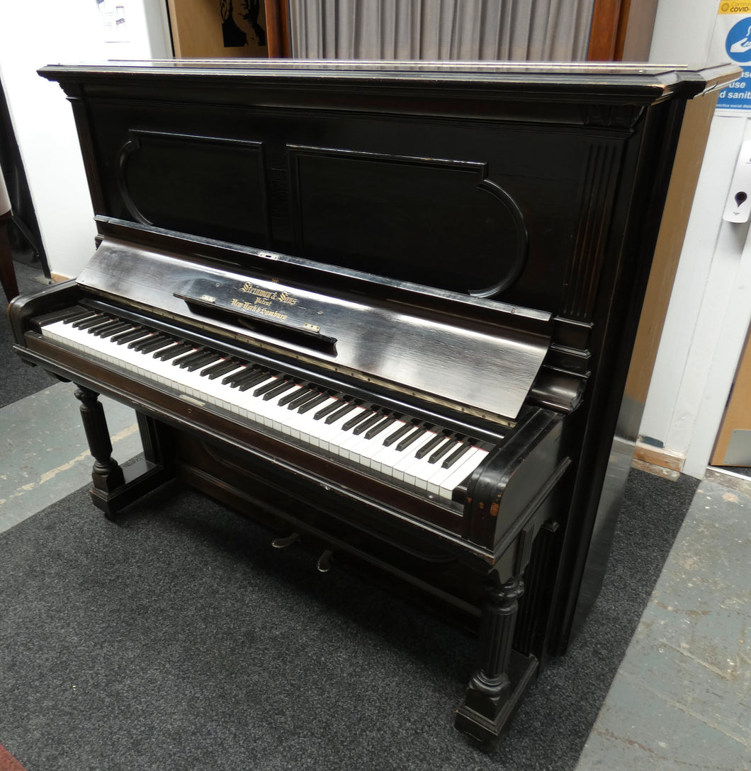 For Sale Unrestored - Steinway & Sons Upright Piano in Ebonised Finish
