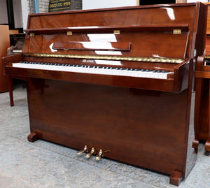 Weber WDE 410 Upright Piano in High Gloss Polished Walnut