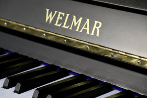  - SOLD - Welmar A2 Upright Piano in Black Satin Finish