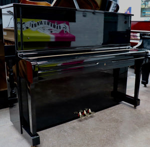  - SOLD -Yamaha U1 Upright Piano in Black High Gloss Finish
