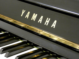 Yamaha U1 Upright Piano in High Gloss Black Cabinet With Silent System