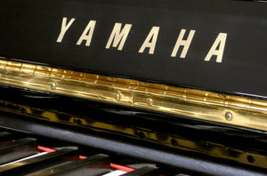 Yamaha U3 in Black High Gloss Cabinetry with Silent System