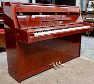 Yamaha C108 Upright Piano in High Gloss Mahogany Finish