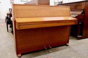  - SOLD - Zender Upright Piano in Teak Cabinet