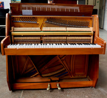 Load image into Gallery viewer,  - SOLD - Zender Compact Upright Piano in Teak Cabinet